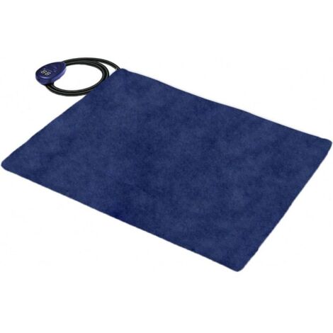 Matelas chauffant imperméable pour animaux de compagnie - Matelas chauffant à température constante - Matériaux confortables et sûrs - Bleu,50 x 50 cm
