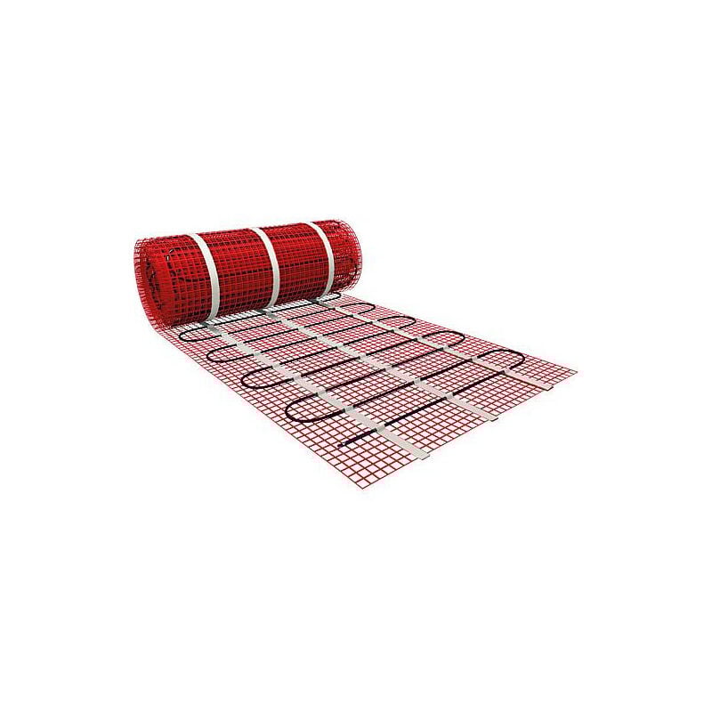 Matelas chauffant pour montage sur colle a carrelage, 2,0x0,5m 1,0m² 150W
