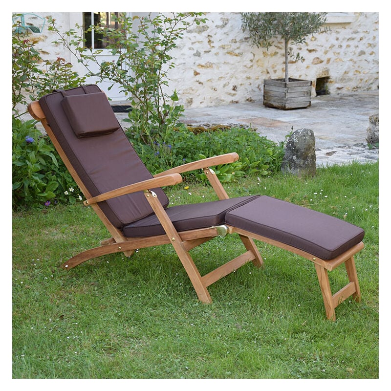 Matelas Chocolat pour Chaise longue