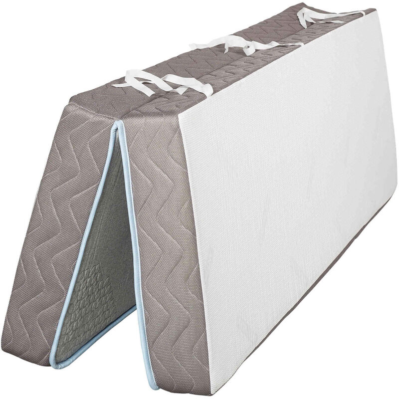 Matelas clic clac 100% latex 7 zones 140x200 - Blanc