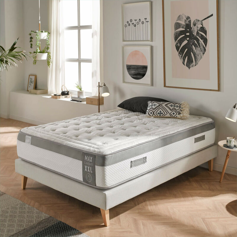 Matelas confort plus a memoire de forme | <strong>systeme</strong> 8 cm avec viscograph mousse h.r hauteur: ±31 120x190