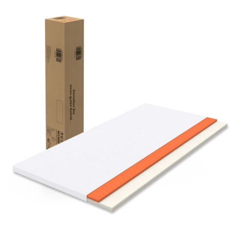 Matelas confortable 90x200cm H3 5cm blanc mousse orange certification OEKO-TEX lavable Chine