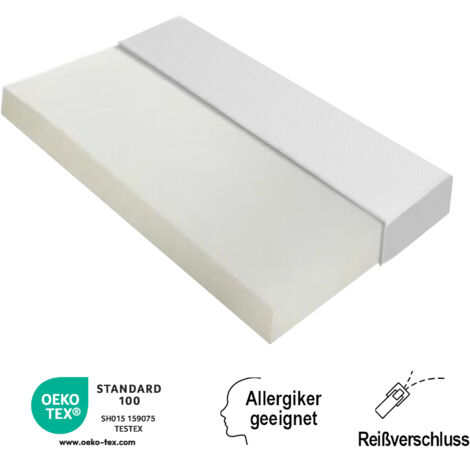 Matelas confortable Blanc Mousse 90x200 cm