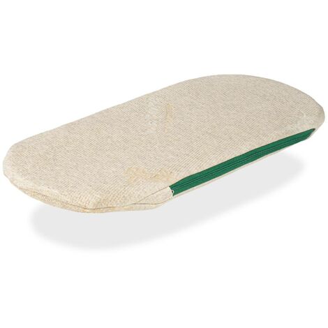 Matelas De Couffin 75x40 Cm - Mousse Mémoire De Forme 3 Cm + Protège-matelas - Déhoussable Et Lavable - Pour Landau, Nacelle, Berceau (0-6 Mois)