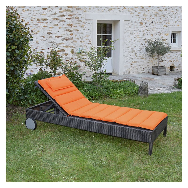 Matelas Orange pour bain de soleil - Orange