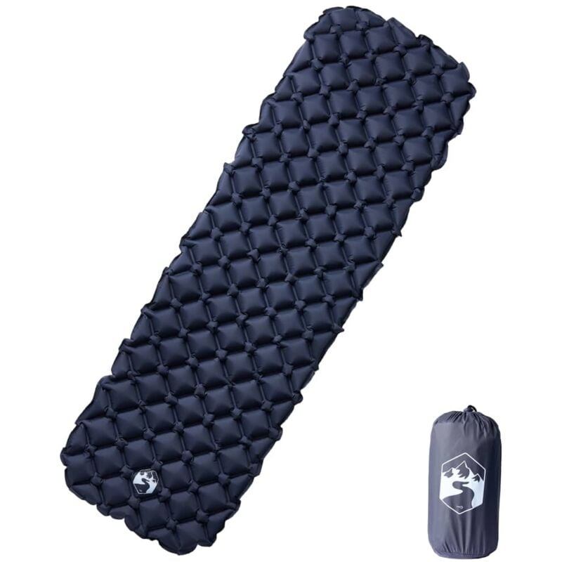 Vidaxl - Matelas de camping gonflable 1 personne gris 190x58x6 cm