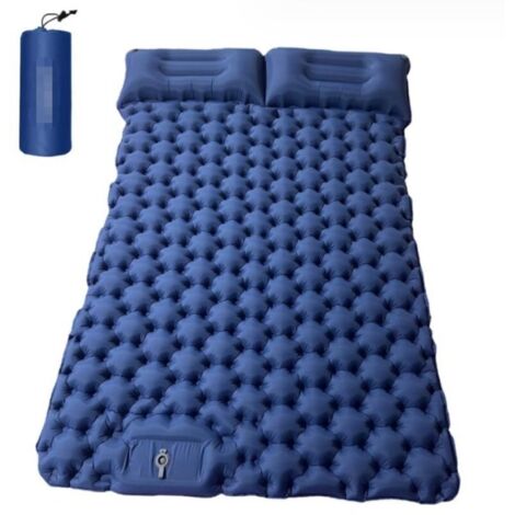 Matelas de Camping gonflable pour 2 personnes, matelas de Camping auto-gonflant Portable avec pompe à Air intégrée, Camping randonnée voyage - RWMatelas gonflable
