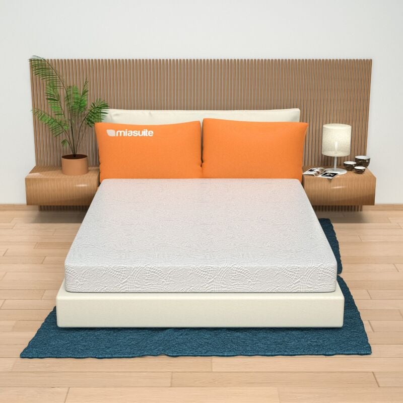 Matelas déhoussable 140x190 Hauteur 14 cm - en Waterfoam, orthopédique, indéformable Sim