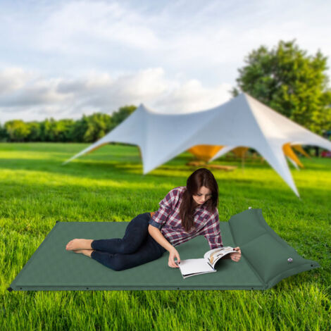 Matelas de couchage double Matelas de camping autogonflant rectangulaire 192132cm