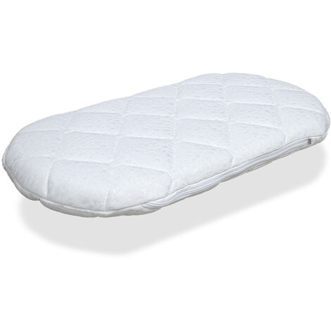 Matelas De Couffin 72x33 Epaisseur 6 Cm 2 In 1 Matelas Pour Landau Nacelle Berceau Protege Matrelas Dehoussable Noetau En Mousse Perforee Et Respirant