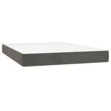 Matelas de lit à ressorts ensachés 140x210x20 velours