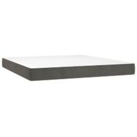 Matelas de lit à ressorts ensachés 160x210x20 velours
