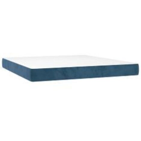 Matelas de lit à ressorts ensachés 160x210x20 velours