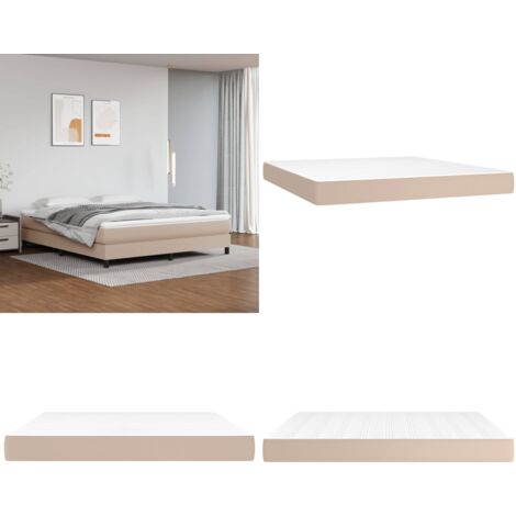 Matelas de lit à ressorts ensachés Cappuccino 160x200x20 cm - Matelas - Matelas À Ressorts Ensachés - Matelas Capitonné - Literie - Sommier - Home & Living