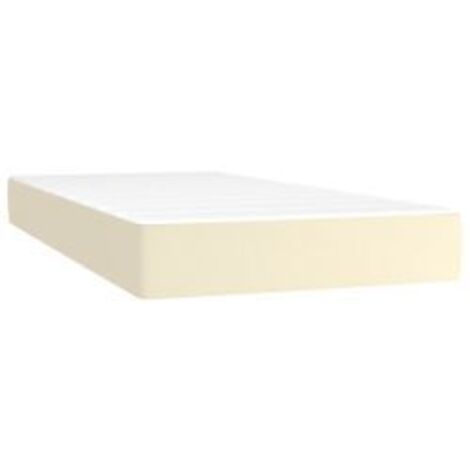 Matelas de lit à ressorts ensachés Crème 100x200x20
