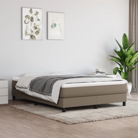 Matelas de lit à ressorts ensachés taupe 140x190x20 cm tissu con598025 DESIGN IN