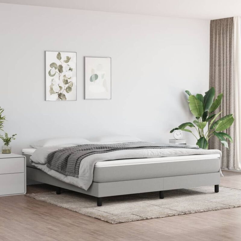 Vidaxl - Matelas de lit à ressorts ensachés Gris clair 160x200x20 cm