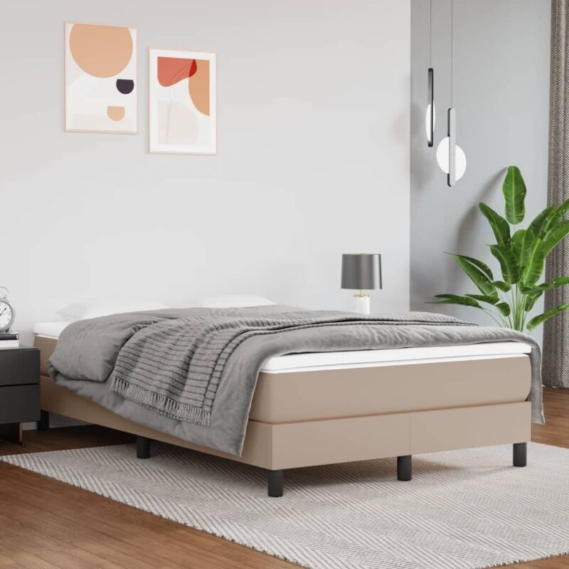 Vidaxl - Matelas de lit à ressorts ensachés Cappuccino 120x200x20 cm