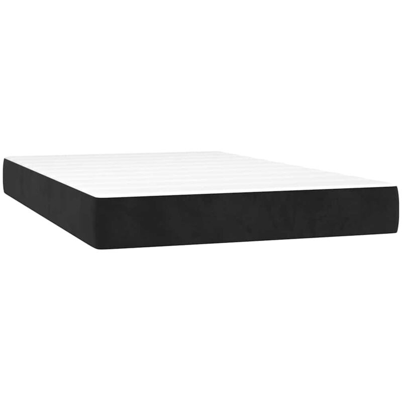 Vidaxl - Matelas de lit à ressorts ensachés noir 120x220x20 cm velours