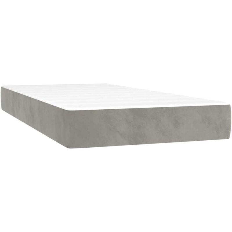 Matelas de lit à ressorts ensachés 80x210x20 cm velours