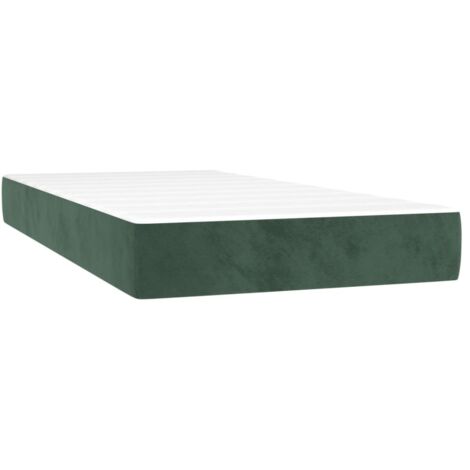 Matelas de lit,Matelas de couchage à ressorts ensachés Vert foncé 90x200x20 cm GSW31617