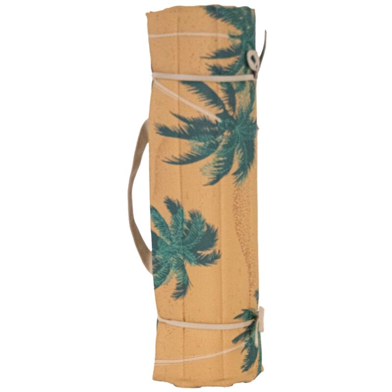 Matelas de plage matelassé illustré pour extérieur Naturel 60x180 cm