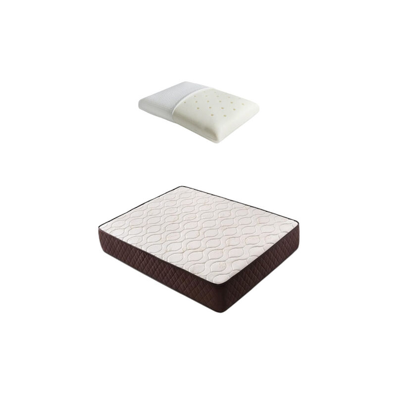 Pack Matelas 80x200 + Oreiller en Mousse à Mémoire de Forme | Descansín | Grande Fermeté | Tissu Respirant et Anti|acarien