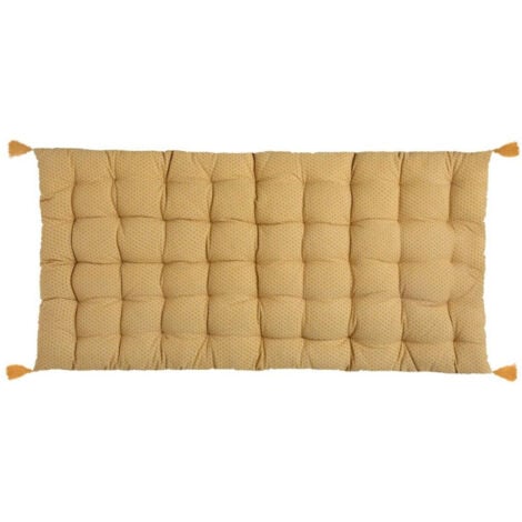 Matelas de Sol 4 Pompons Otto 60x120cm Ocre