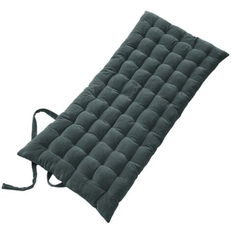 Matelas de sol 60 x 120 cm "César" Velours de Coton - Couleur: César Ardoise