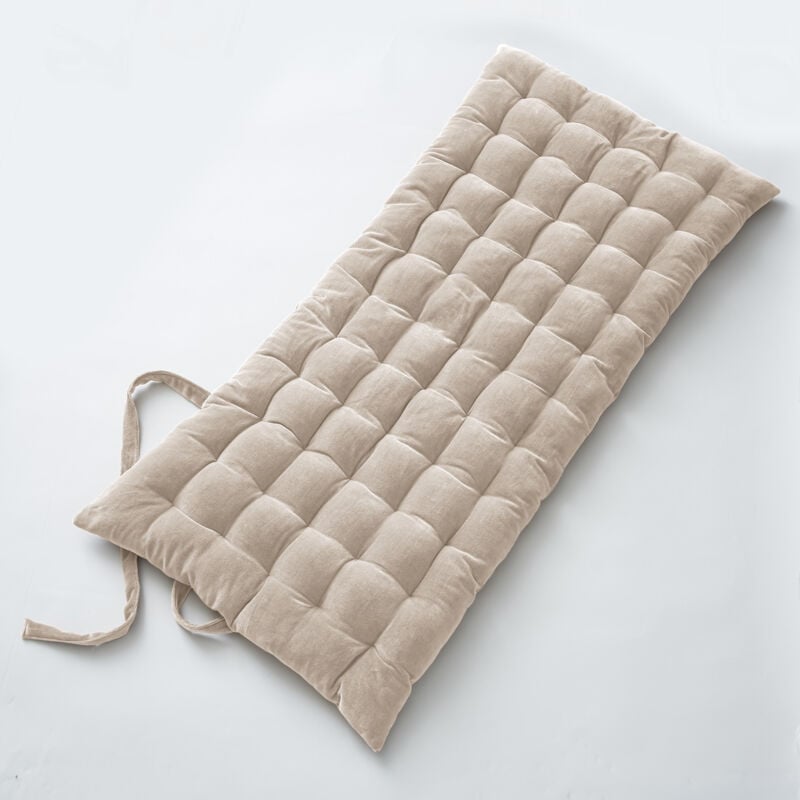 L'effet Papillon - Matelas de sol 60 x 120 velours de coton césar pampa Naturel