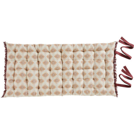 Matelas de Sol Jacquard "Ikat" 60x120cm Beige Lin