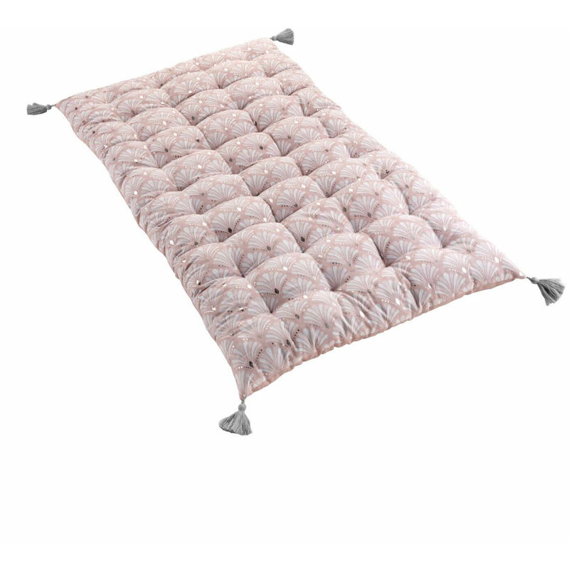 Douceur D'intérieur - Matelas de sol - 60 x 120 cm - Art déco - Imprimé argenté