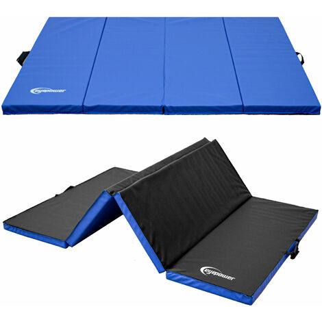 Matelas de Sport Moelleux 180*120*5cm bleu / noir