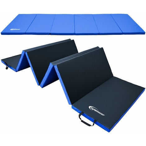 Matelas de Sport Moelleux 300*100*5cm bleu / noir