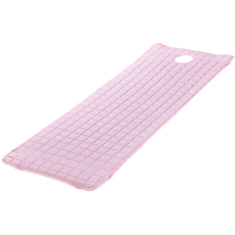 Matelas de Table doux et confortables Draps de lit de Massage SPA, couverture de Table avec trou de respiration,Pink 180x60cm,CHINA
