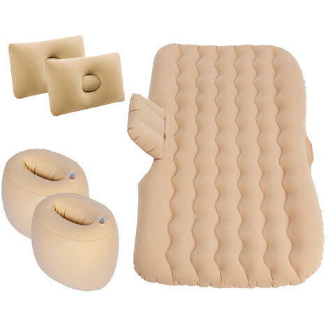 Matelas de voyage gonflable pour voiture Suv, matelas de voiture, tapis de couchage pour Camping en plein Air, coussin d&39air, lit pour enfants,Beige,Espagne