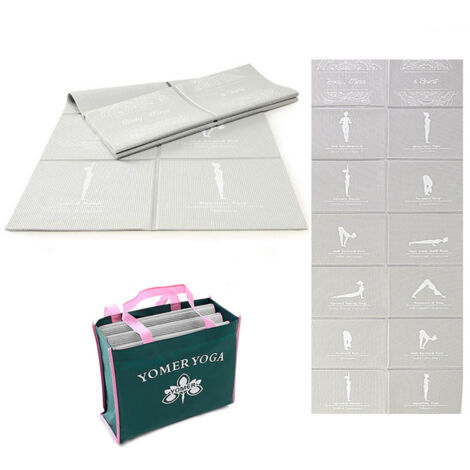 Matelas de yoga pliable pour femmes, matelas anti-slip pour sport et activité physique à usage domestique