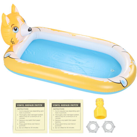 Matelas d'eau gonflable pour enfants - Fontaine de jeu avec jets d'eau pour jardin et extérieur