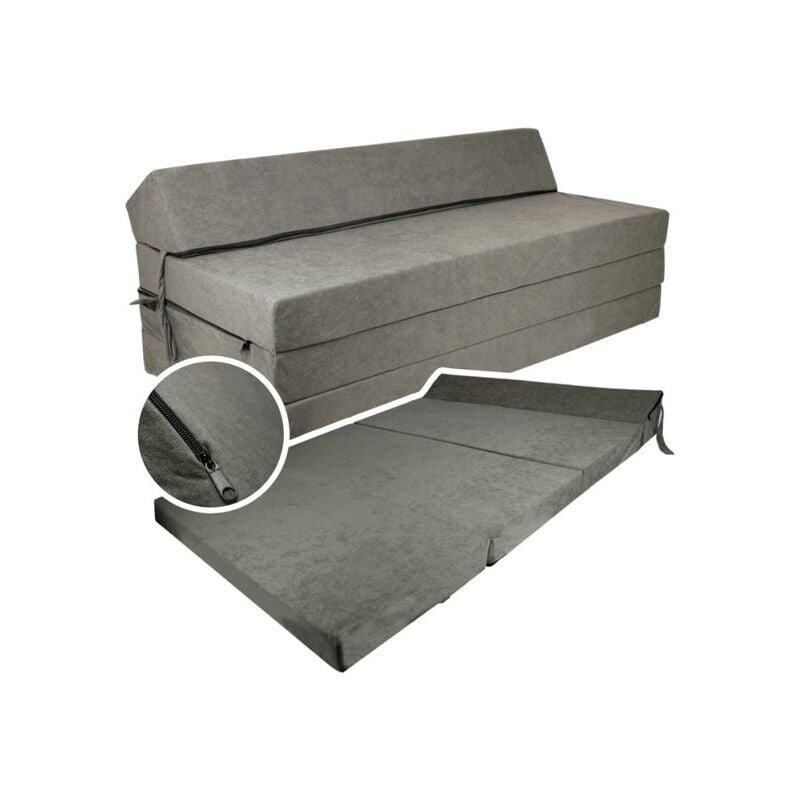 Viking Choice - Matelas d'invité matelas pliable gris matelas de camping 200X120X10 cm