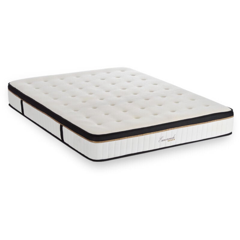 Matelas Emeraude Mousse Accueil Mémoire de Forme moelleux - 24 cm - 180 x 200 cm