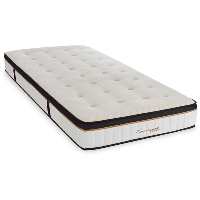 Matelas Emeraude Mousse Accueil Mémoire de Forme moelleux - 24 cm - 90 x 190 cm