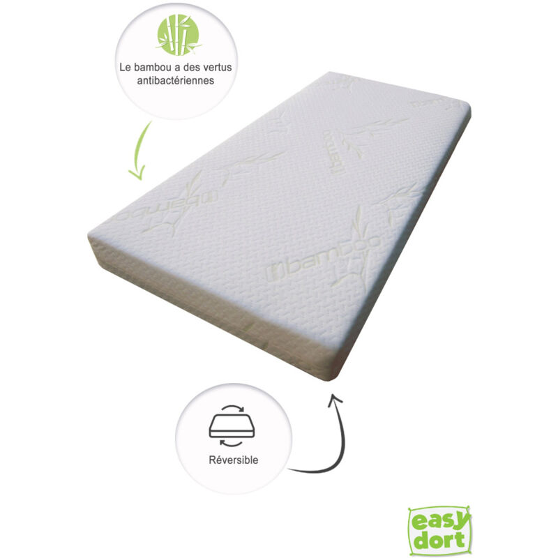 Bbla - Matelas en Bambou pour berceau, lit bébé 50x100cm