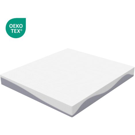Matelas en mousse 140 x 200 cm - 20 cm d'épaisseur - fermeté moyenne - Certifié Oeko-TEX - couchage double face - H3, H4.