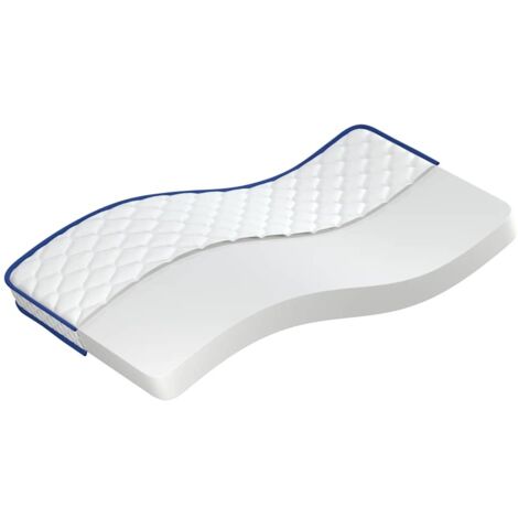 Matelas en mousse à mémoire de forme blanc 100x200x17 cm doux