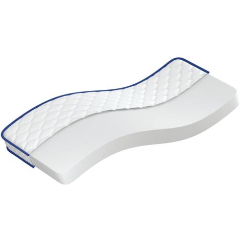Matelas en mousse à mémoire de forme blanc 80x160x17 cm doux