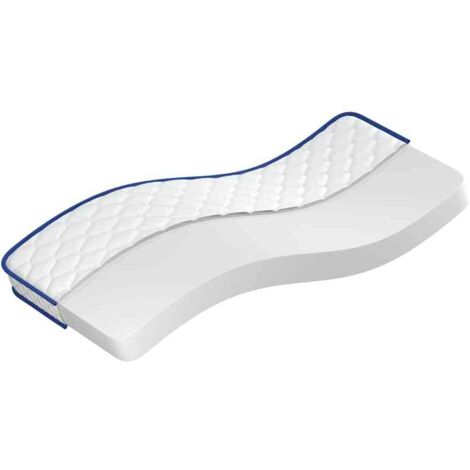 Matelas en mousse à mémoire de forme blanc 80x200x17 cm doux