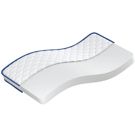 Matelas en mousse à mémoire de forme blanc 90x190x17 cm doux