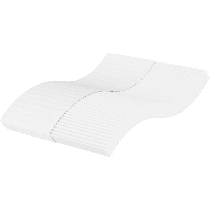 Vidaxl - Matelas en mousse blanc 140x200 cm dureté H2 H3