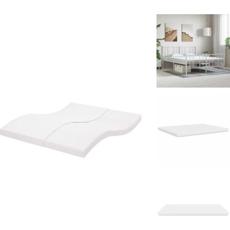 Matelas en mousse blanc 160x220 cm 7 zones dureté 20 ILD - Matelas En Mousse - Matelas - Matelas De Lit - Matelas Rafraîchissant