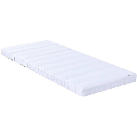 Matelas en mousse Blanc 80 x 200 cm tissu CFW249524